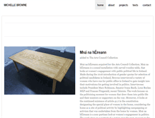 Tablet Screenshot of michellebrowne.net
